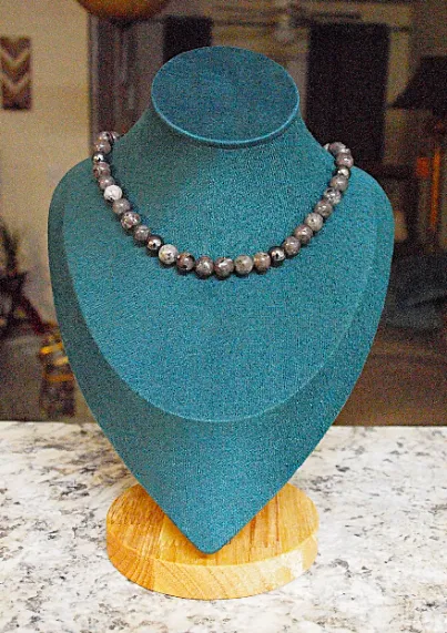 CP 10 ME 01 necklace yooperlite hematite guaca inc