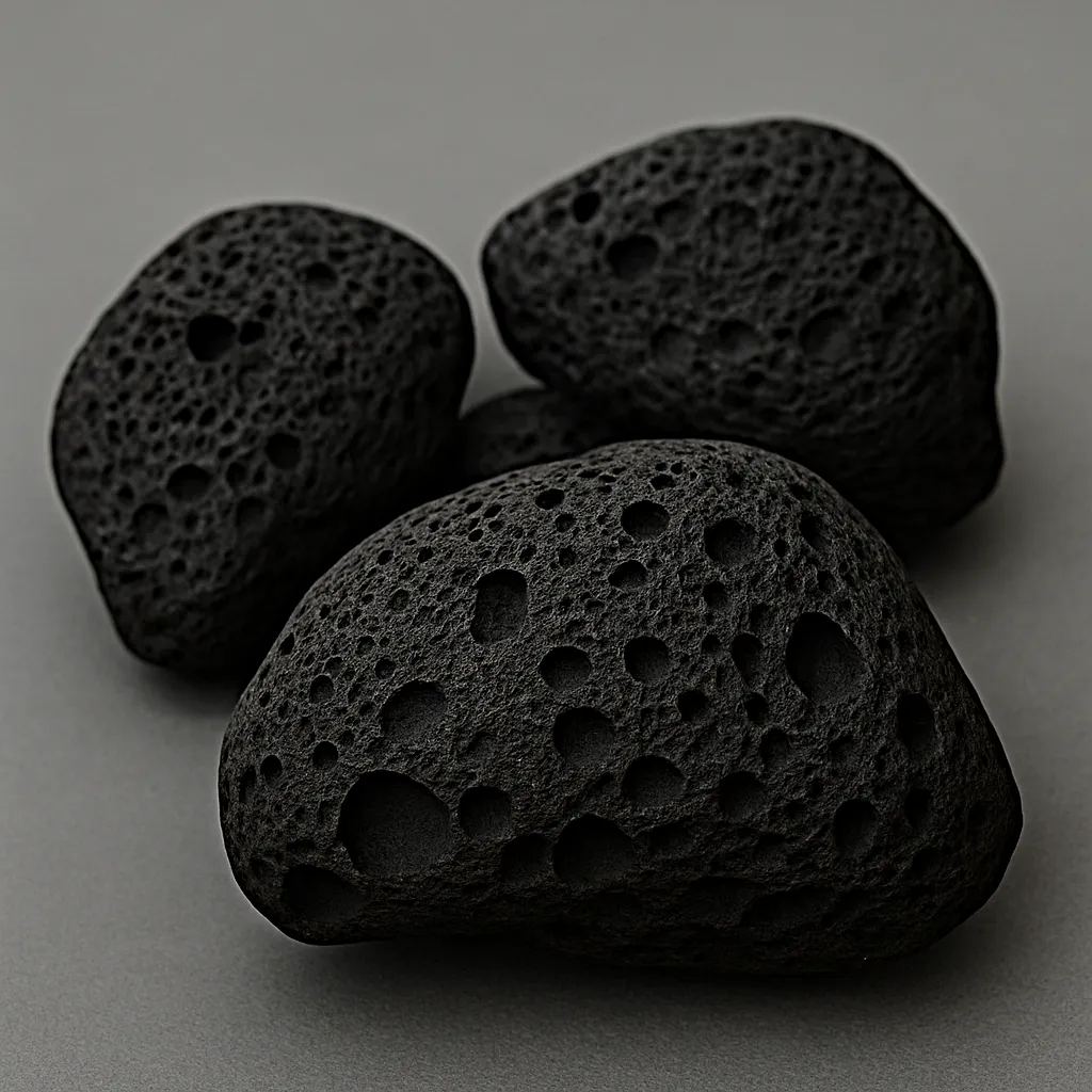 atural lava rocks representing the purity of raw materials used by Guaca-inc.