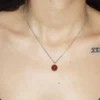 red agate healing crystals necklace for passion and confidence