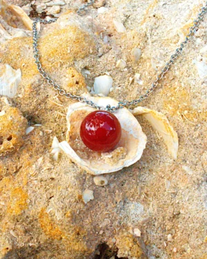 red agate healing crystals necklace for passion and confidence