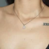 rose quartz healing crystals necklace for love and emotional healing