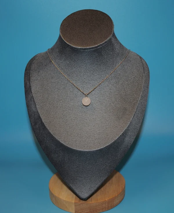 rose quartz healing crystals necklace for love and emotional healing